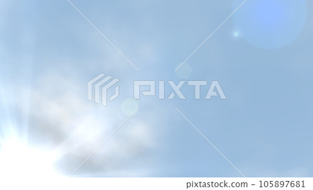 Sky, blue sky, sun, background wallpaper, slightly darker (wide size) 105897681