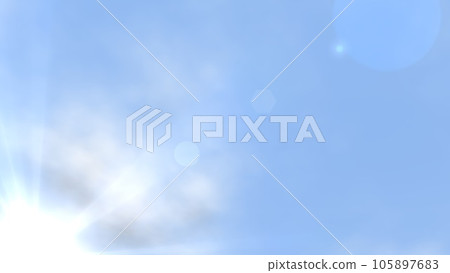 Sky, blue sky, sun, background wallpaper, slightly thin (wide size) 105897683