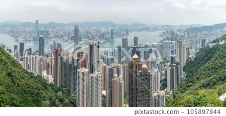 從太平山看香港 105897844