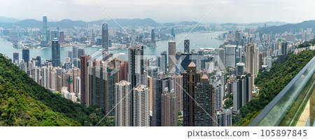 從太平山看香港 105897845