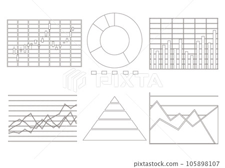各種圖表數據素材折線圖 105898107