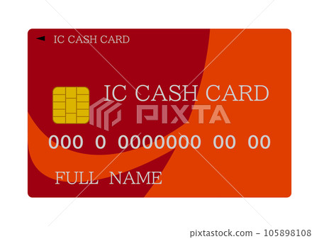 用於在銀行賬戶中提取或存入現金的 IC 現金卡 105898108