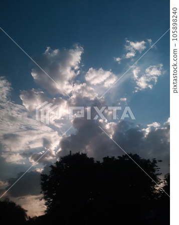 clouds in the blue sky 105898240