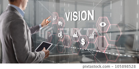 Vision Direction Future Business Inspiration Motivation Concept 105898528