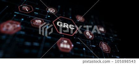GRC Governance Risk and Compliance concept GRC Governance Risk and Compliance concept 105898543