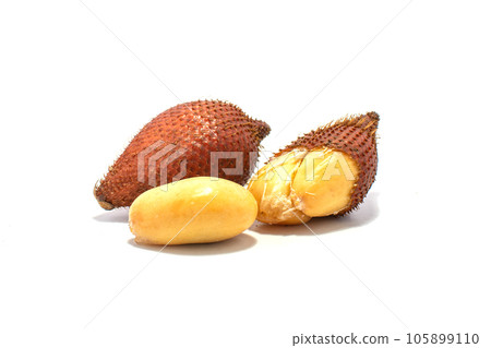 Salak,Salacca zalacca, or snake fruit isolated on white background. 105899110