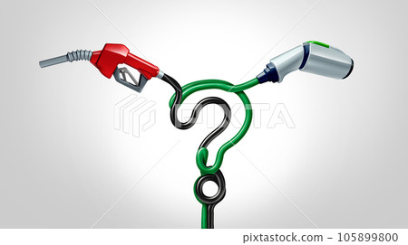 Electric Car VS Gas 105899800