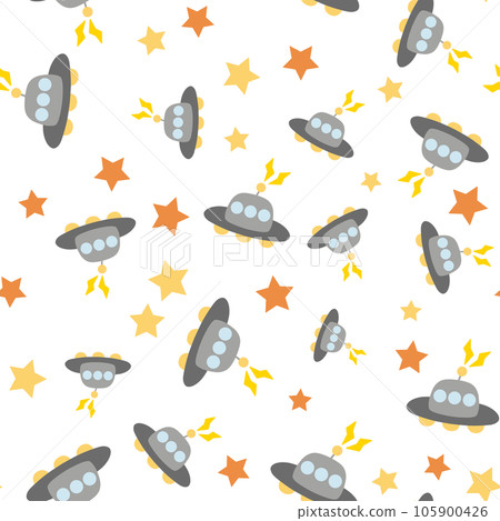 ufo seamless pattern ufo seamless pattern 105900426