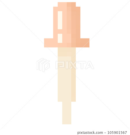 Isolated cute dropper in pixel art 105901567