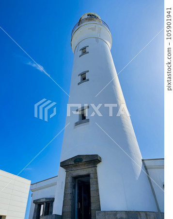 Looking up at Inubozaki Lighthouse Looking up at Inubozaki Lighthouse 105901941