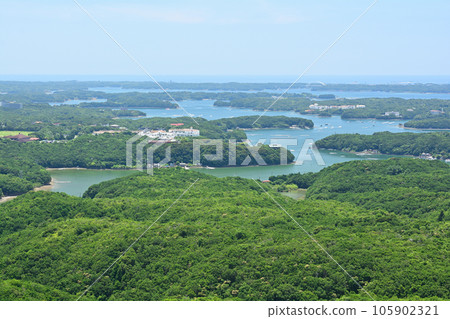 Ise-Shima, Mie: The view from the Yokoyama observatory 105902321