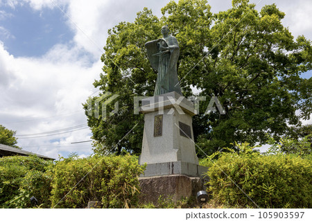 Takatsuki City, Osaka / Statue of Ukon Takayama in Takatsuki Castle Park (taken on August 6, 2023) Takatsuki City, Osaka / Statue of Ukon Takayama in Takatsuki Castle Park (taken on August 6, 2023) 105903597