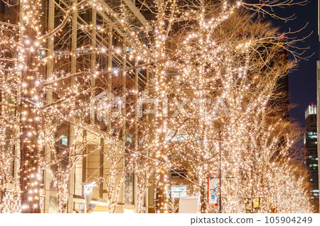 [東京的都市風光]丸之內彩燈 105904249