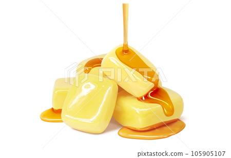 Honey butter illustration real 105905107