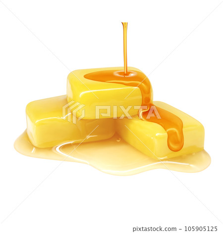 Honey butter illustration real 105905125