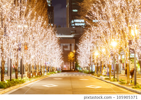 [Urban scenery of Tokyo] Marunouchi illumination 105905371