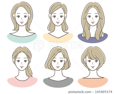 30 多歲和 40 多歲女性微笑的偶像 30 多歲和 40 多歲女性微笑的偶像 105905574