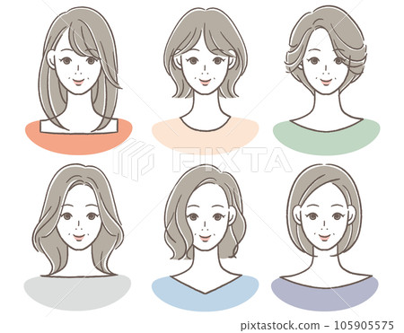 40 多歲和 50 多歲微笑女性的偶像 105905575