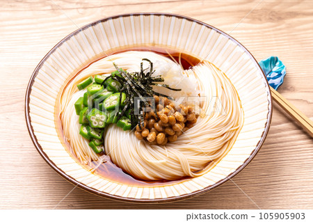 納豆和秋葵顏射素面 105905903