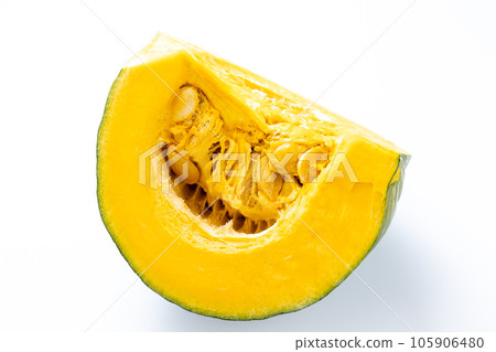 Pumpkin (cut). (White background) 105906480