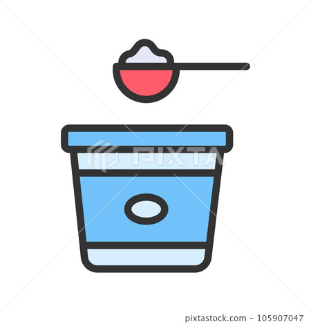 Yogurts Icon Image. 105907047