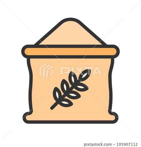 Wheat Flour Icon Image. 105907112
