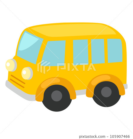 yellow van illustration vector on white background yellow van illustration vector on white background 105907466