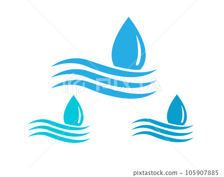 water droplet and wave 105907885