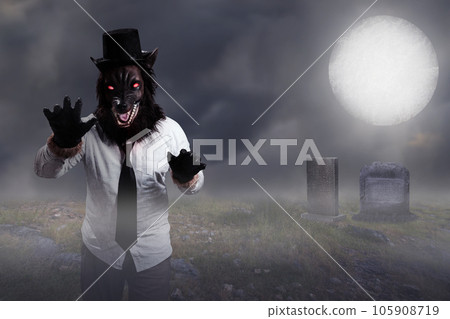 Scary Wolf Halloween Scary Wolf Halloween 105908719