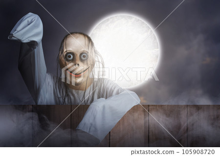 Scary face for Halloween 105908720