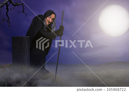 Scary witch Halloween 105908722