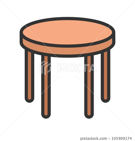 Round Table Icon Image. Round Table Icon Image. 105909174