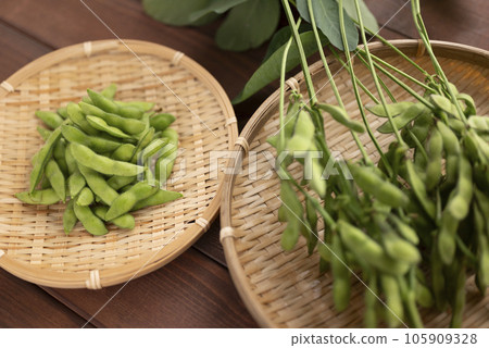 Delicious summer edamame 105909328