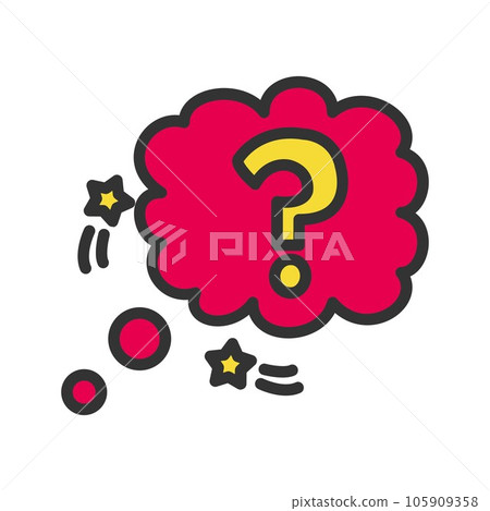 Question Mark Bubble Icon Image. Question Mark Bubble Icon Image. 105909358
