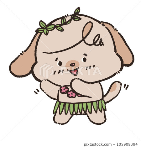 Cute dog illustration doodle arts happy activities hand drawn  transparent background 105909394