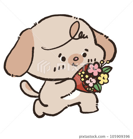 Cute dog illustration doodle arts happy activities hand drawn  transparent background 105909396