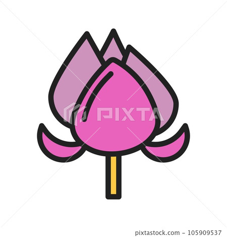 Peony Icon Image. Peony Icon Image. 105909537
