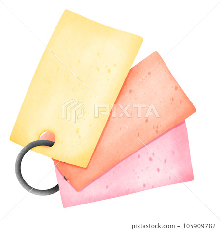 Isolated cute and colorful flashcard in transparent background 105909782