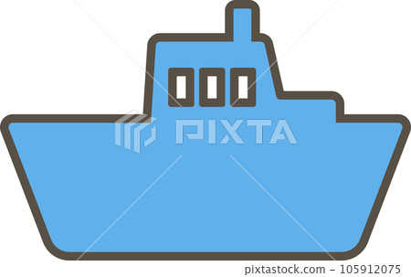 一艘可愛的簡單船的變形圖 一艘可愛的簡單船的變形圖 105912075