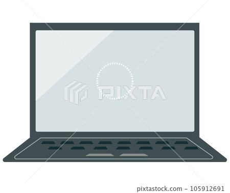 PC 加載屏幕。正在加載。矢量圖 105912691