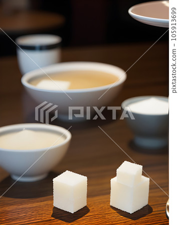 Realistic sugar cubes neutral palette warm lighting Realistic sugar cubes neutral palette warm lighting 105913699