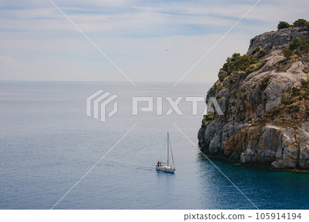 Anthony Quinn bay, trip to Rhodes island, Greece Anthony Quinn bay, trip to Rhodes island, Greece 105914194