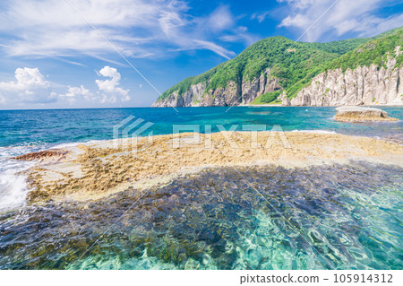 (青森縣下北半島)夏天的穗子浦 (青森縣下北半島)夏天的穗子浦 105914312