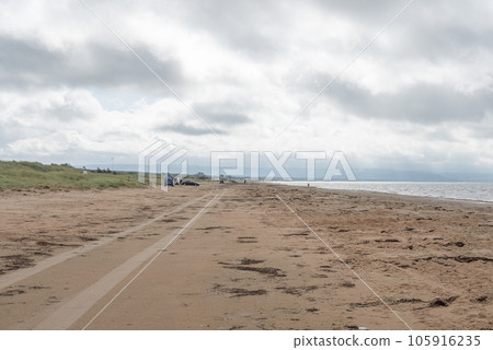 Caravan Campig beautiful landscape beach sand dunes near Melbystrand Laholm Sweden coast outdoor Lifestyle 105916235