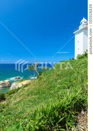 View of Cape Kasa in summer, Kaga City, Ishikawa Prefecture View of Cape Kasa in summer, Kaga City, Ishikawa Prefecture 105916839