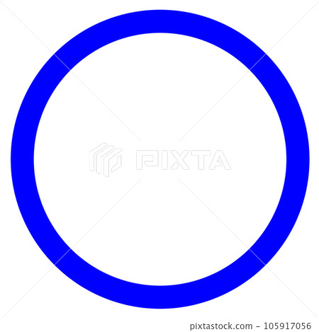 代表許可和正確答案的藍色圓圈和圓圈的插圖、圖標和符號 105917056