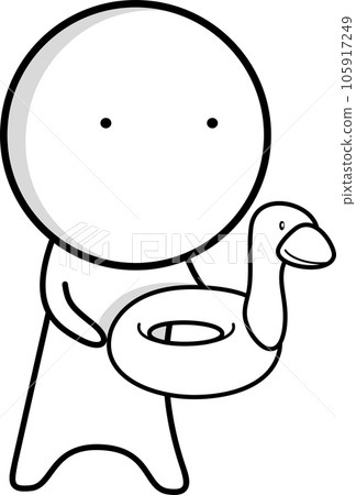 boy with duck 105917249