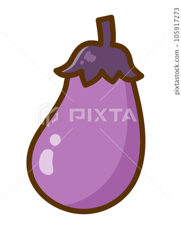 Eggplant illustration material 105917273