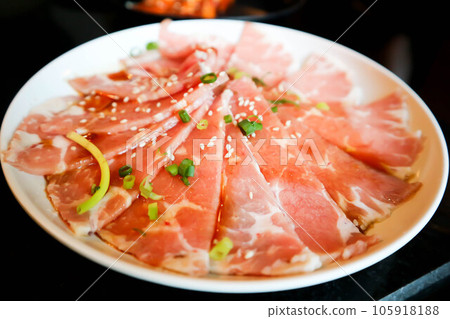 beef or sliced beef , raw beef or sliced pork beef or sliced beef , raw beef or sliced pork 105918188