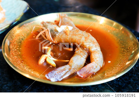 Pickled shrimp, Korean Pickled shrimp or shrimp in fish sauce or Korean Soy Sauce Pickled shrimp Pickled shrimp, Korean Pickled shrimp or shrimp in fish sauce or Korean Soy Sauce Pickled shrimp 105918191
